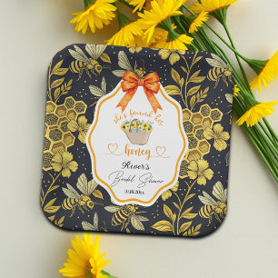 She Found Her Honey Bridal Shower   Paper Plates