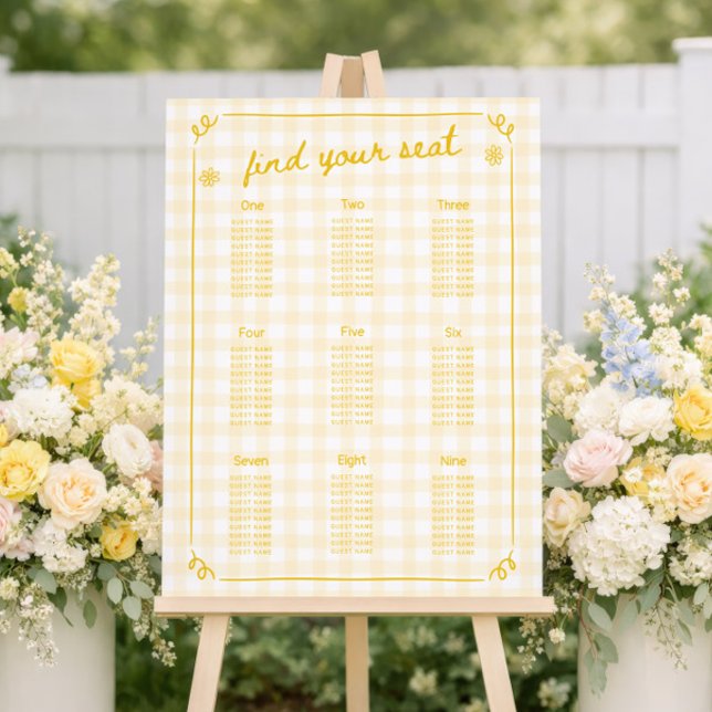 She Found Her Honey Bridal Shower Seating Chart Foam Board (Creator Uploaded)