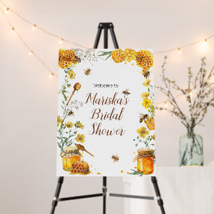 She Found her Honey Bridal Shower Welcome Foam Board