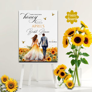 She Found Her Honey Bridal Shower Welcome Foam Board