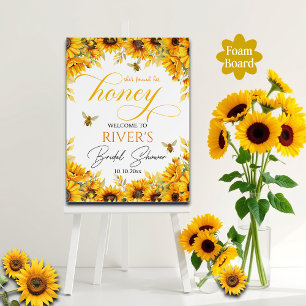 She Found Her Honey Bridal Shower Welcome Foam Board