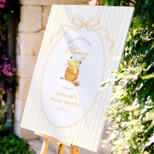 She Found Her Honey Bridal Shower Welcome Sign