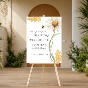 She Found Her Honey Bridal Shower Welcome Sign