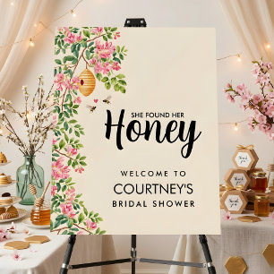 She Found Her Honey Bridal Shower Welcome Sign
