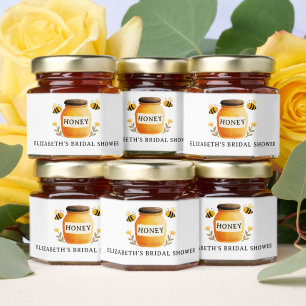 She found her Honey Bridal Shower White Jar Favors