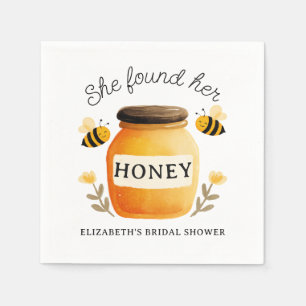 She found her Honey Bridal Shower White Napkins