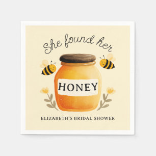 She found her Honey Bridal Shower Yellow Napkins