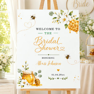 She Found Her Honey Elegant Floral Gold Custom Foam Board