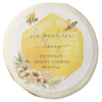 She Found Her Honey Floral Bee Bridal Shower Sugar Cookie