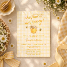 She Found Her Honey Gingham Bridal Shower