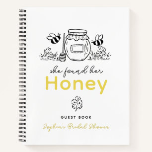 She found her Honey Hand-drawn Bridal Shower Notebook