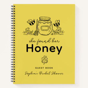 She found her Honey Hand-drawn Bridal Shower Notebook
