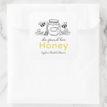 She found her Honey Hand-drawn Bridal Shower