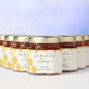 She found her Honey Honeybee Floral Bridal Shower Jar Favors