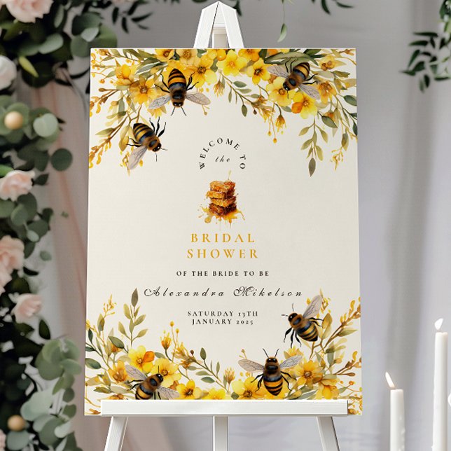  She Found Her Honey Rustic Bridal Shower Foam Board (Creator Uploaded)