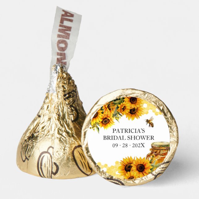 She Found Her Honey Sunflower Bridal Shower Hershey®'s Kisses® (Front)