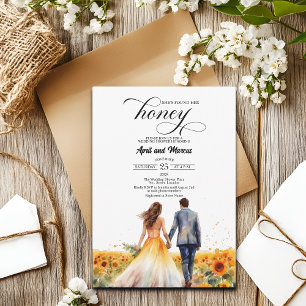 She Found Her Honey Sunflowers Wedding Shower Invitation
