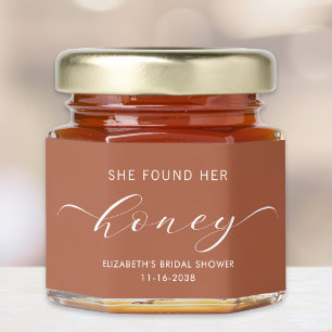 She Found Her Honey Terracotta Bridal Shower Jar Favors