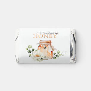 She Found Her Honey Watercolor Bridal Shower Hershey's Miniatures