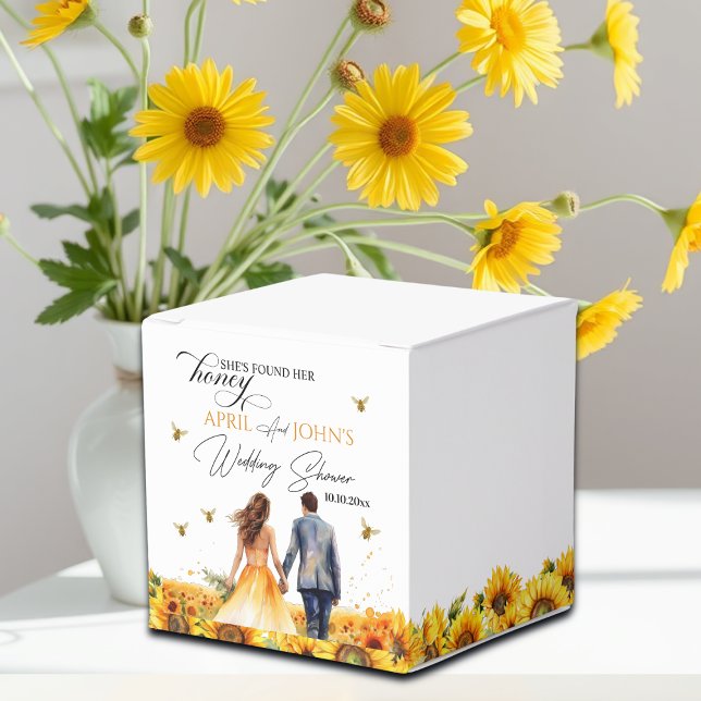 She Found Her Honey Wedding Shower  Favor Boxes (Creator Uploaded)
