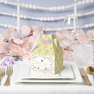 She found her Honey Wildflower Bridal Shower Favor Boxes