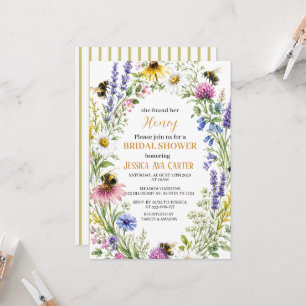 She found her Honey Wildflower Bridal Shower Invitation