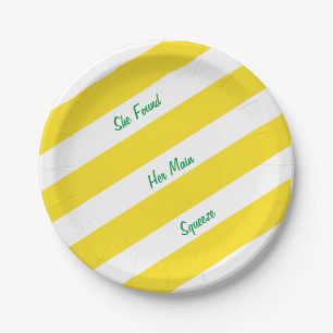 She found her main squeeze Bachelorette party Paper Plates