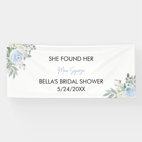 She Found Her Main Squeeze Bridal Shower Banner