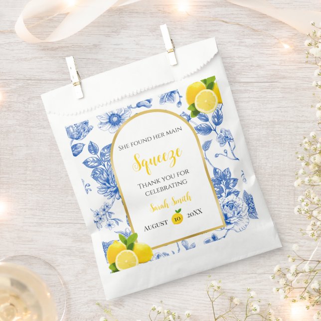 She Found Her Main Squeeze Bridal Shower Favor Bag (Clipped)