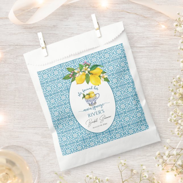 She Found Her Main Squeeze Bridal Shower Favor Bag (Clipped)