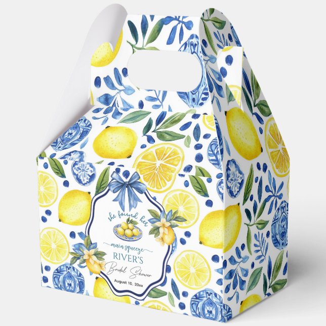 She Found Her Main Squeeze Bridal Shower Favor Boxes (Front)