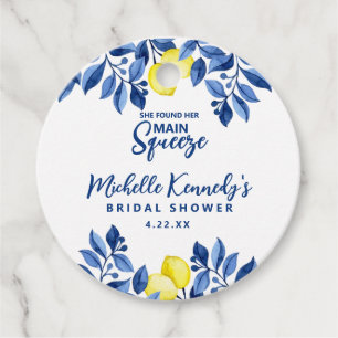 She Found Her Main Squeeze Bridal Shower Favor Tags