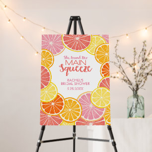 She Found Her Main Squeeze Bridal Shower Foam Board