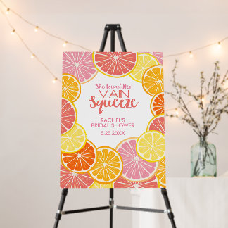 She Found Her Main Squeeze Bridal Shower Foam Board