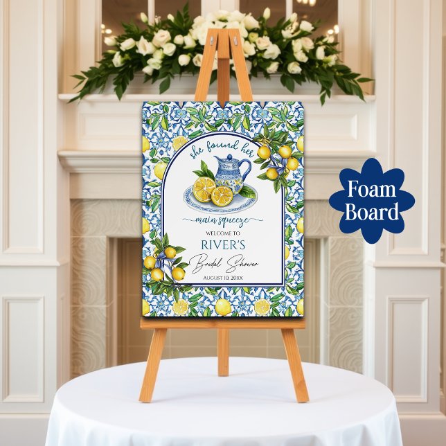 She Found Her Main Squeeze Bridal Shower Foam Board (Creator Uploaded)