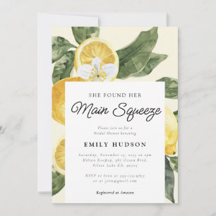 She Found Her Main Squeeze Bridal Shower Invitation