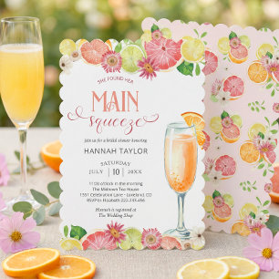 She Found Her Main Squeeze Bridal Shower Invitation