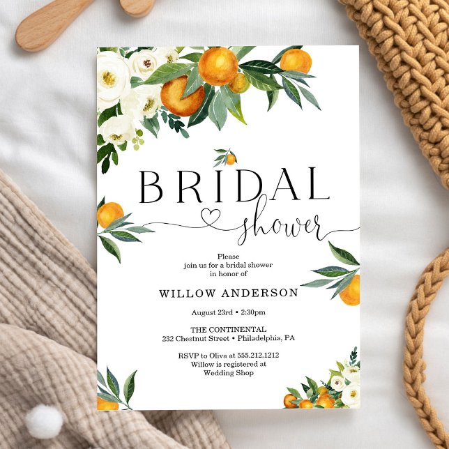 She Found Her Main Squeeze Bridal Shower  Invitation (Creator Uploaded)