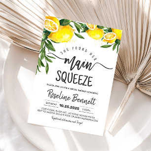 She Found Her Main Squeeze Bridal Shower Invitation