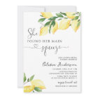 Lemon Thank You For Celebrating Water Bottle Labels, She Found Her Main Squeeze Stickers, Bridal Shower Party Bottle Wrappers, Love Laughter And Happily Ever After Water Bottle Lables For Wedding - S