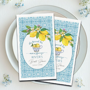 She Found Her Main Squeeze Bridal Shower Paper Guest Towels