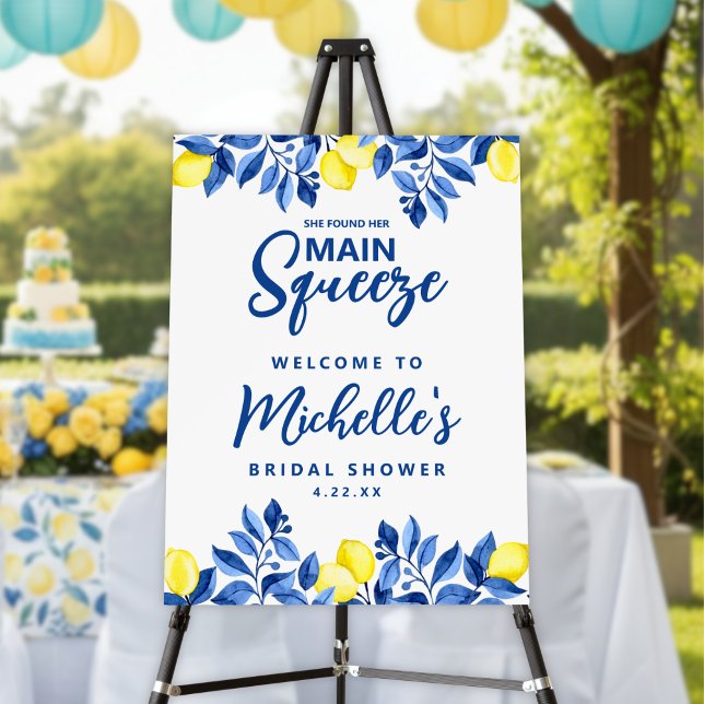 She Found Her Main Squeeze Bridal Shower Sign (Creator Uploaded)