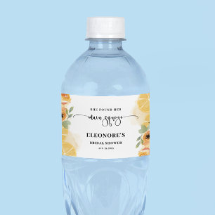 She Found her Main Squeeze Bridal Shower Water Bottle Label