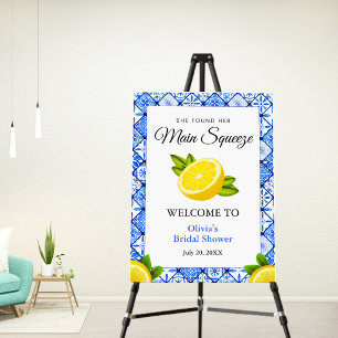 She Found Her Main Squeeze Bridal Shower Welcome  Foam Board