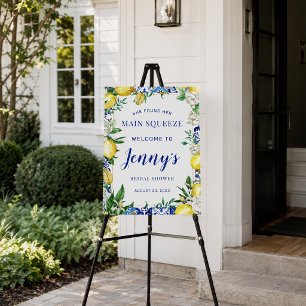 She Found Her Main Squeeze Bridal Shower Welcome Foam Board