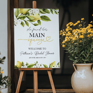 She Found Her Main Squeeze Bridal Shower Welcome Foam Board