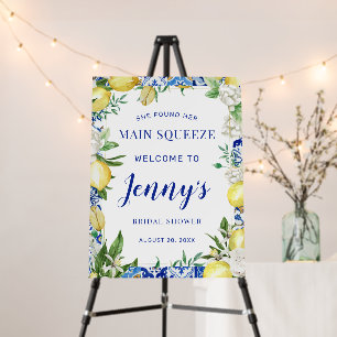 She Found Her Main Squeeze Bridal Shower Welcome Foam Board