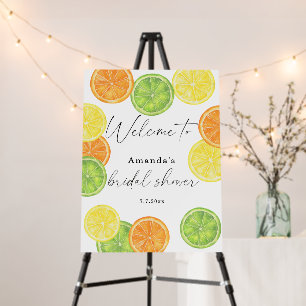 She Found Her Main Squeeze Citrus Bridal Shower Foam Board