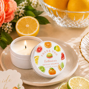 She Found Her Main Squeeze Citrus Bridal Shower Mini Candle Favors