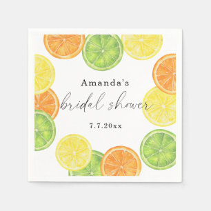 She Found Her Main Squeeze Citrus Bridal Shower Napkins